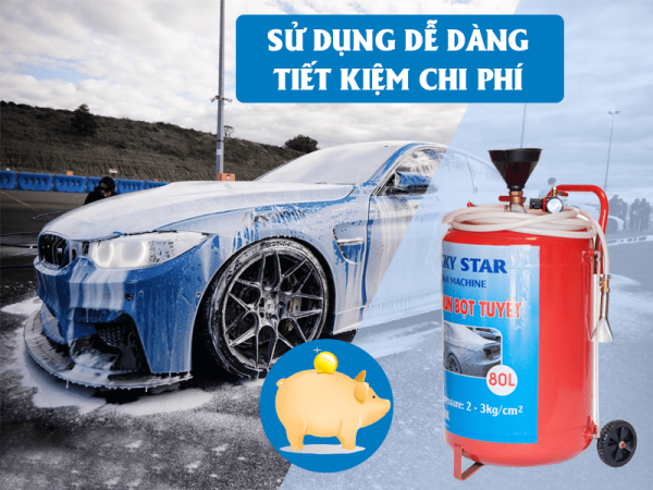 giá máy rửa xe bọt tuyết